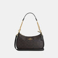 Coach Teri Shoulder Bag - Brown & Beige