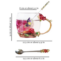 Enchanted Blossom Glass Cup